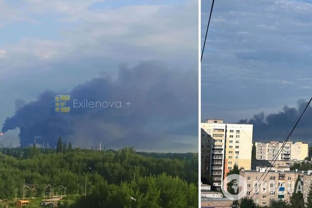 Украинские дроны атаковали российский Салават: зафиксирован пожар на НПЗ. Фото и видео