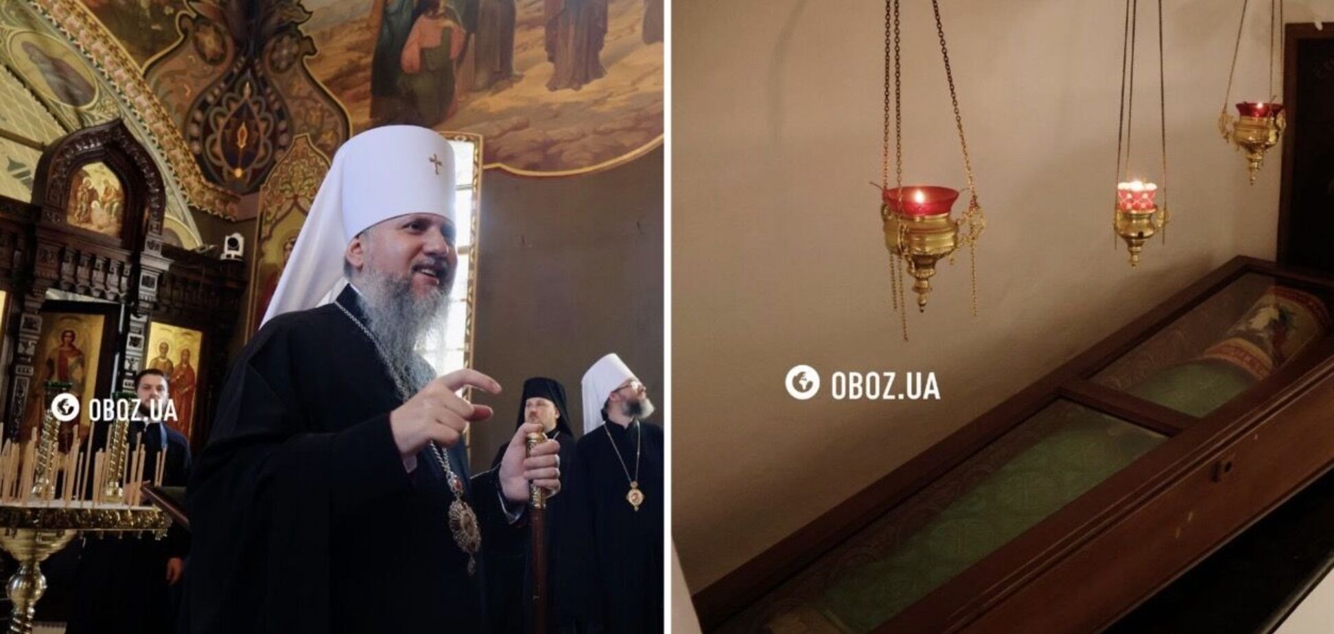 У Києво-Печерській лаврі відкрили для відвідувачів дальні печери і освятили бюст гетьману Мазепі: Епіфаній провів молебень. Фото і відео