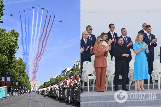 'Знак поваги і визнання сили': українські військові вперше взяли участь у параді в Парижі, пілоти – на винищувачах Mirage. Фото, відео