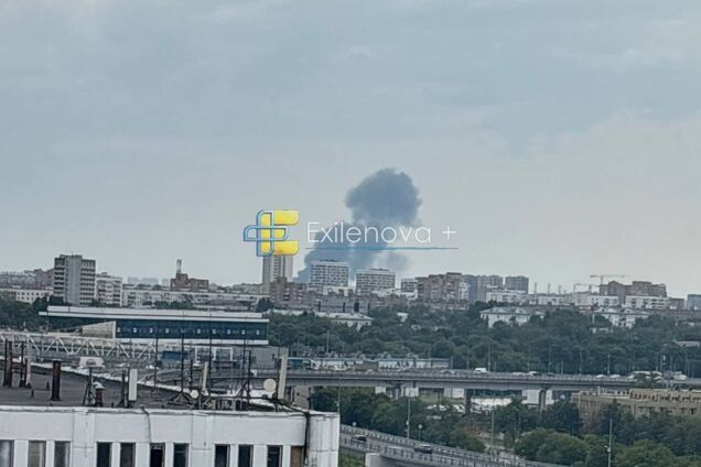 Пожар в Москве. Иллюстративное фото к теме атак дронов на РФ