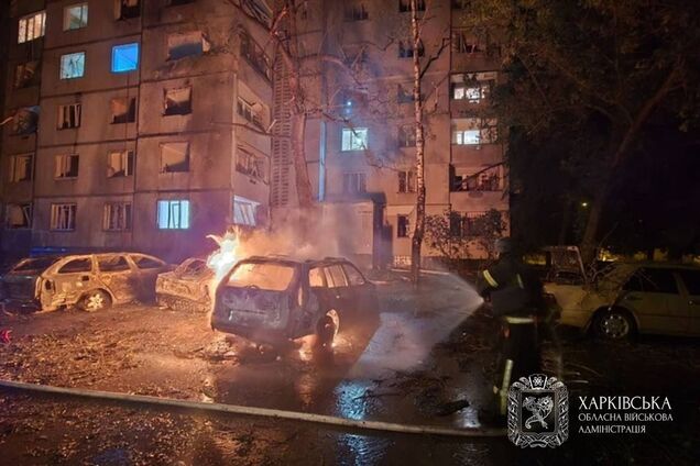 Враг ударил 'Шахедами' по Харькову: есть попадание в жилой дом
