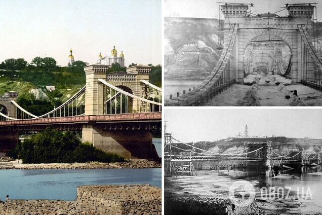 В сети показали, как строили первый каменный мост Киева в 1850-х годах. Архивные фото