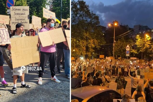 Мешканці Києва протестують проти відставки міністра оборони