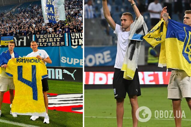 Українські футболісти у кваліфікації Ліги чемпіонів вийшли із плакатом про Путіна. Відеофакт