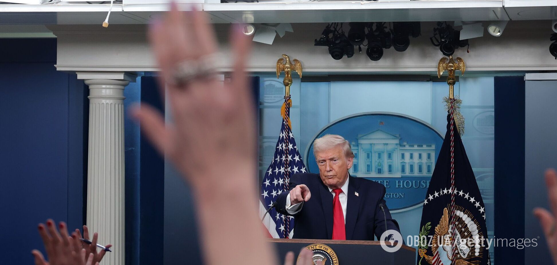 Пресс-конференция Дональда Трампа. Иллюстративное фото