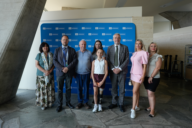 Гімнастка Олександра Паскаль представила Україну на зустрічі в ЮНЕСКО