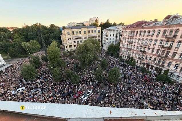 Протесты после отставки министра обороны Украины Михаила Федорова