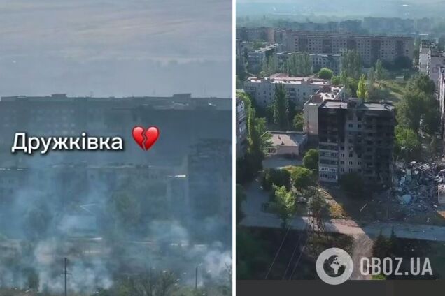 Город, который еще недавно был полон жизни: аэроразведчики показали Дружковку с высоты птичьего полета. Видео