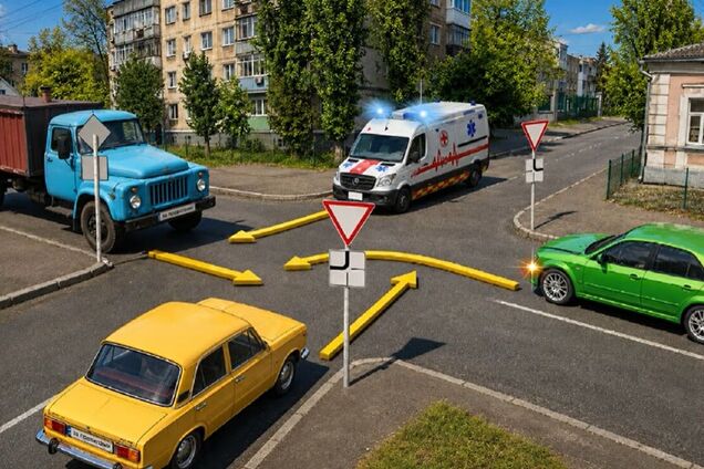 Хто проїде перехрестя першим і останнім? Тест із ПДР