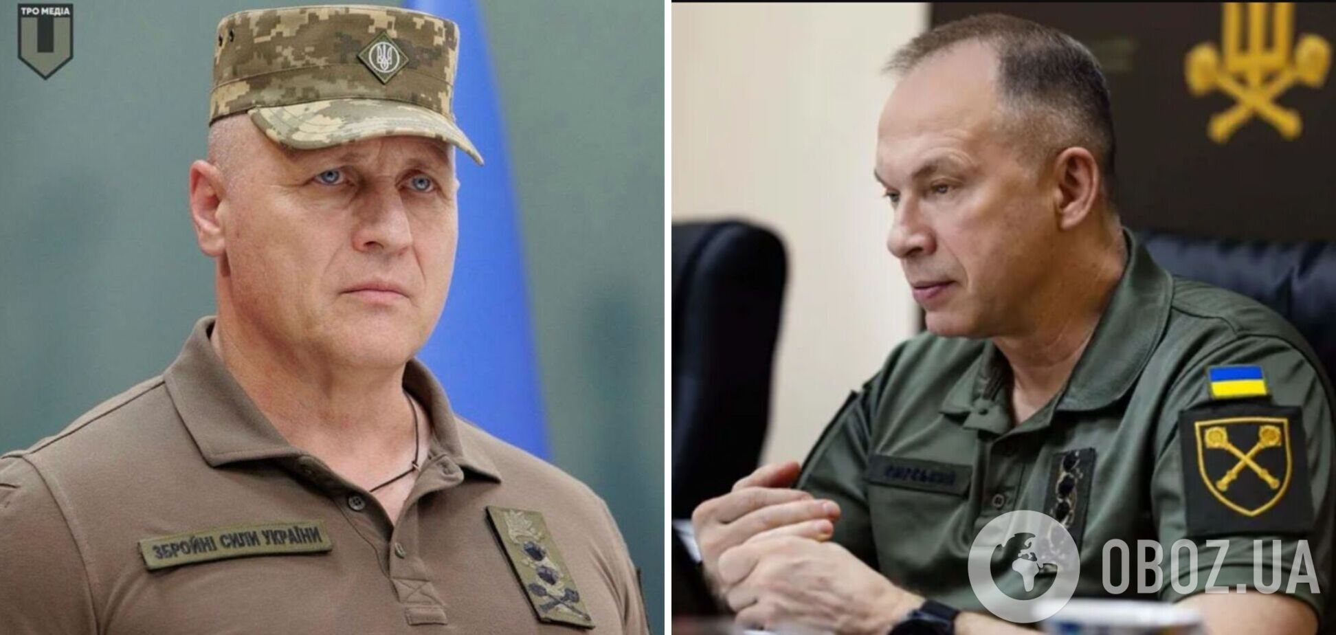 Командувач Сил територіальної оборони ЗСУ Ігор Плахута та головком Олександр Сирський