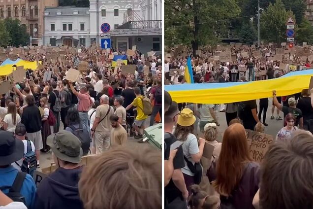 Четвертий день протестів у Києві проти звільнення Федорова та за відставку Сирського. 19 липня 2026 року