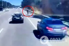 В Киеве пьяный водитель BMW на обочине сбил насмерть 17-летнего велосипедиста и протаранил учебный автомобиль. Подробности, видео и фото