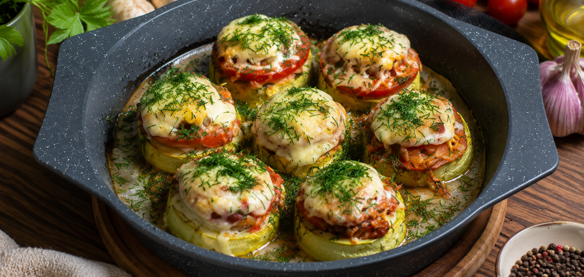Как вкусно запечь кабачки с фаршем и помидорами: универсальная закуска на любой случай