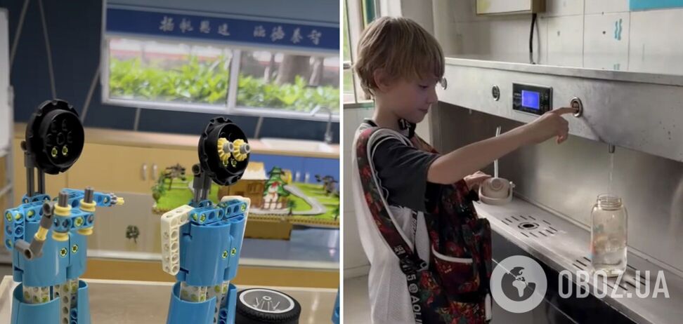 STEM-класи, акваріуми та великий стадіон: українка показала школу в Китаї, куди не пускають батьків
