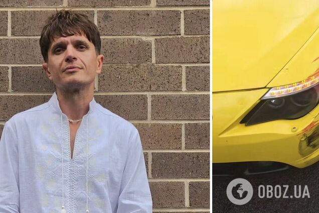 'Це не кров'. Анатоліч потрапив у ДТП у Києві та показав, що сталося з його ретро-кабріолетом