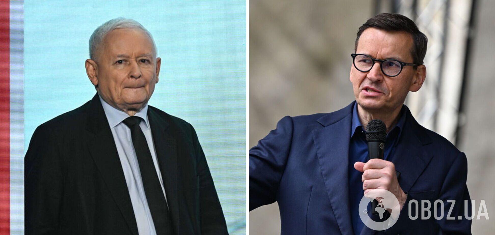 Ярослав Качинський (ліворуч) і Матеуш Моравецький вже не в одній партії