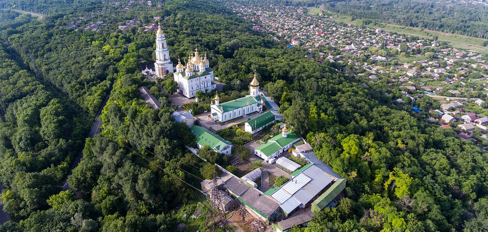 Якою була Полтава в 80-х: фото з висоти показали монастирський комплекс