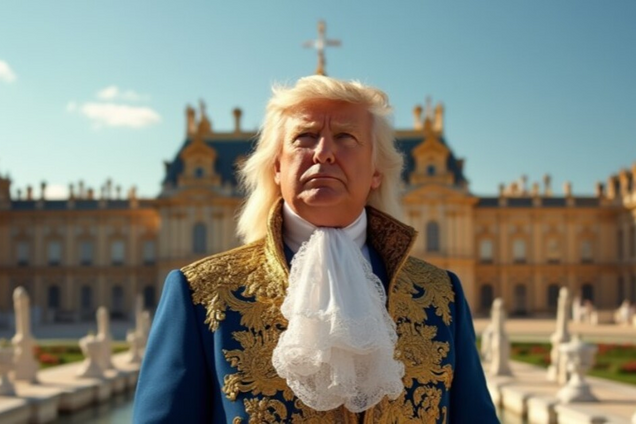 Дональд Трамп в роли Людовика XVI. Иллюстрация