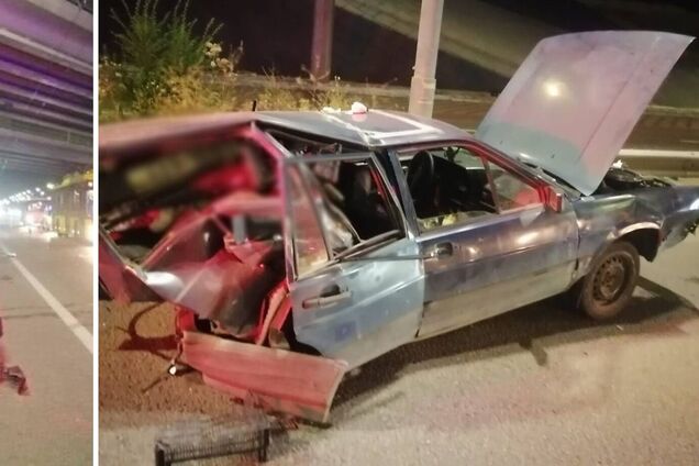В Киеве пьяный водитель устроил смертельное ДТП: один из авто превратился в металлолом. Подробности и фото