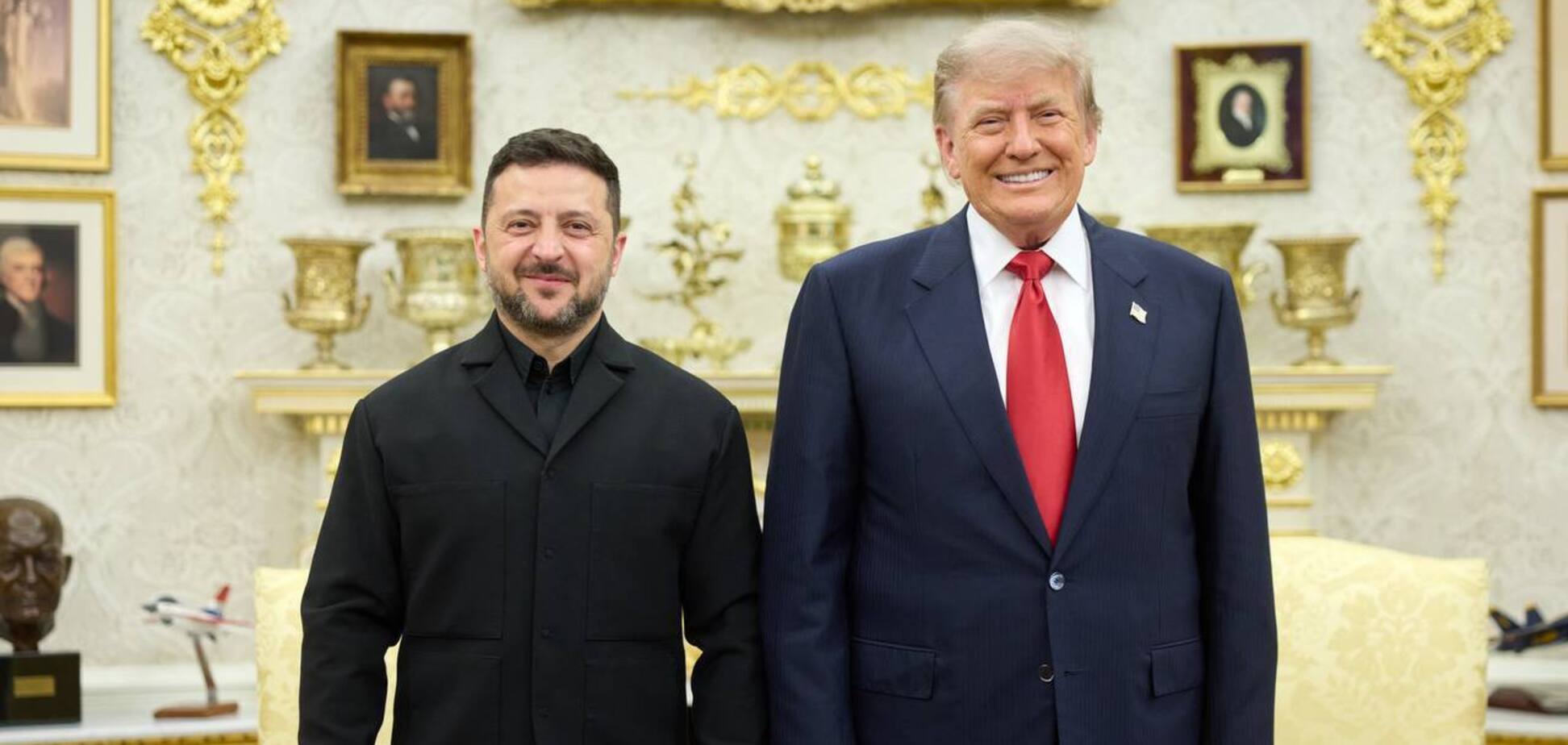 Президент Украины и президент США на встрече в Белом доме