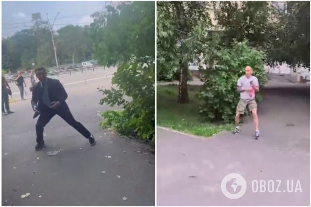 Тищенка після суду у Києві закидали помідорами: нардеп кинувся битися із хлопцем. Відео