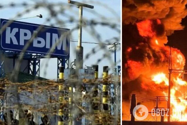 Уражено електропідстанцію у Криму. Ілюстративний колаж