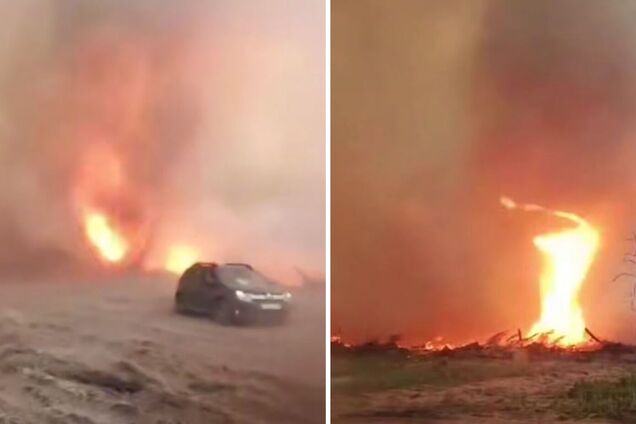 У Чорнобильській зоні зняли на відео вогняний смерч