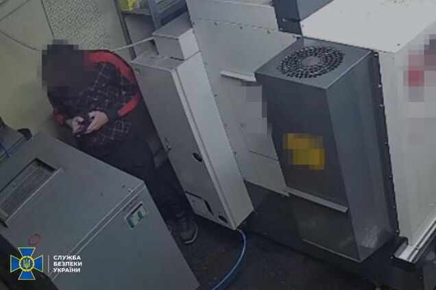 Зловмисник під час диверсії