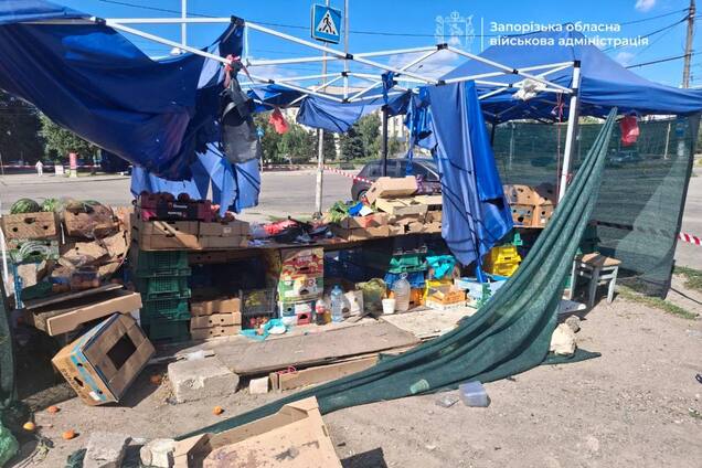 Вражеский дрон нанес удар по рынку в Космическом районе