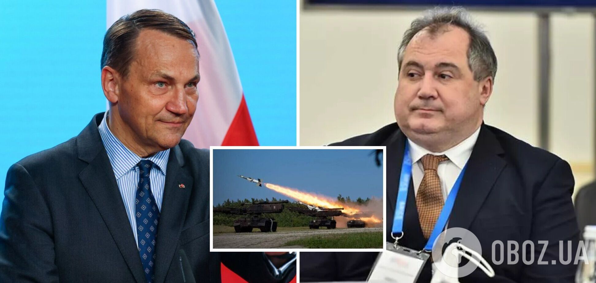 До Сікорського (ліворуч) «на килим» викликали посла РФ Міхно через ракету в Польщі