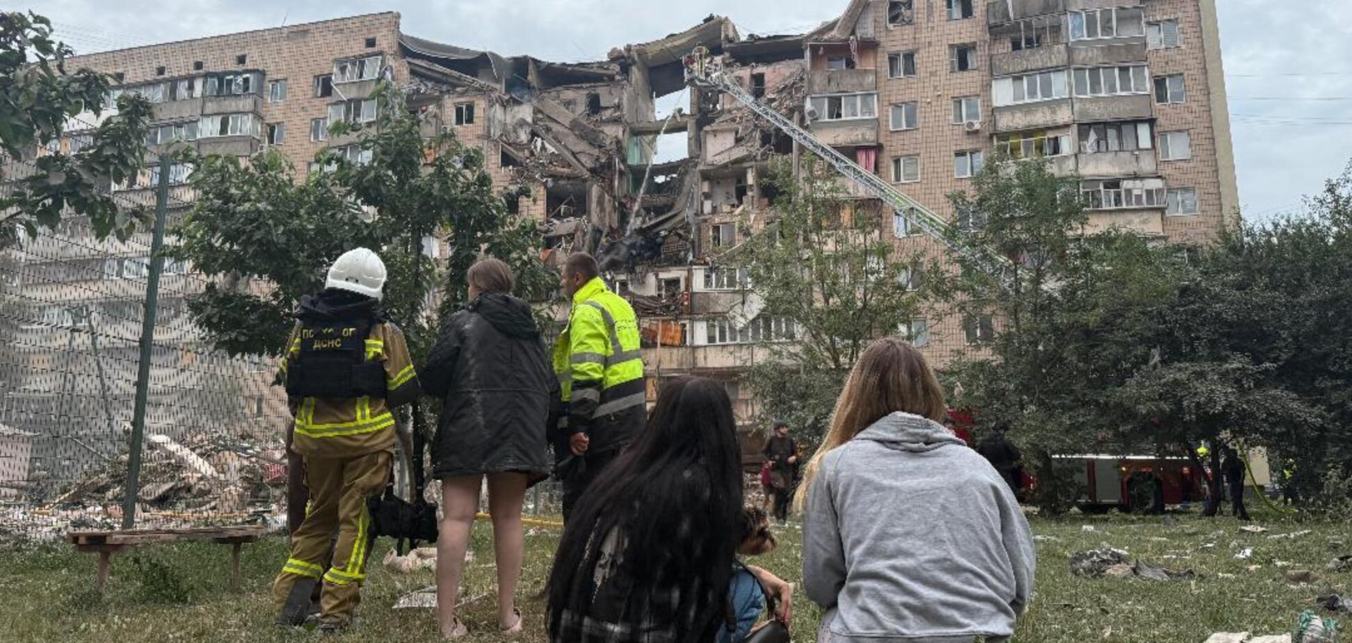 Наслідки російського вибуху.