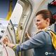Самолет и стюардесса Bees Airline. Иллюстрация