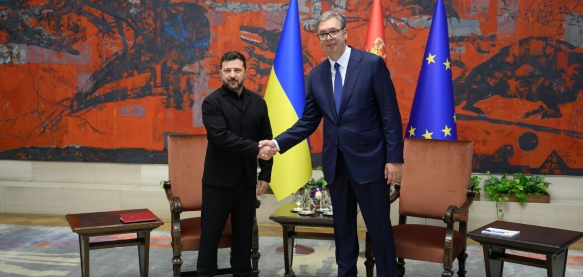 Зеленський провів зустріч з президентом Вучичем