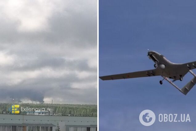 Дрони атакували НПЗ у Нижньокамську: після вибухів було видно дим. Відео