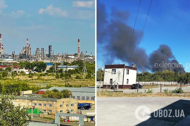 У російському Орську атаковано великий нафтопереробний завод: піднявся дим. Фото і відео