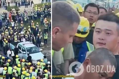 'Показали, кто здесь хозяин': рабочие из Китая устроили 'бунт' в Ленинградской области и заставили полицию отступить. Видео