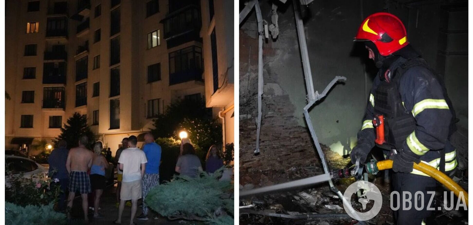 В Одессе вражеский дрон попал в пятый этаж жилого дома. Фото