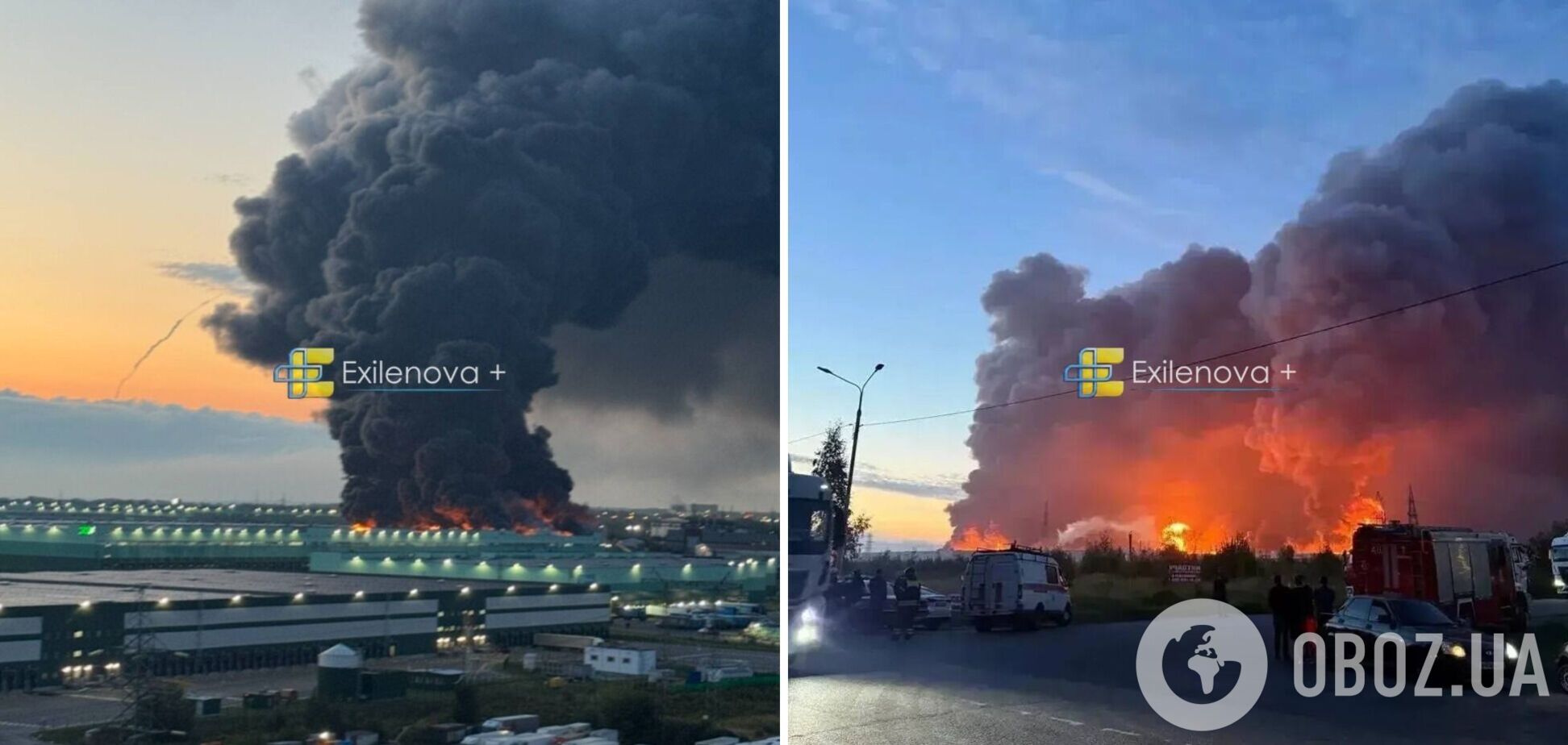 Пожежі на складах у Московській області РФ 16 серпня