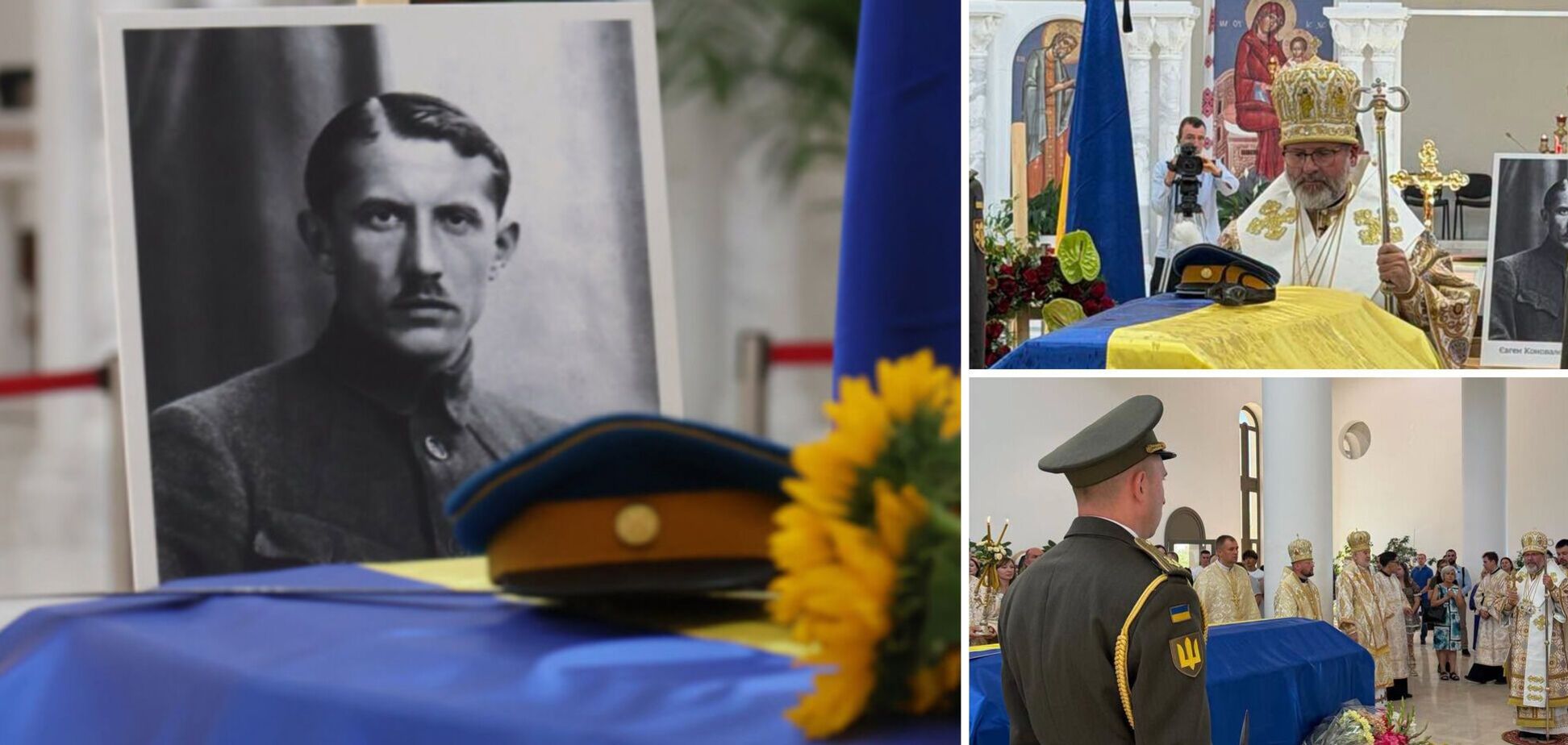 У Патріаршому соборі УГКЦ у Києві відбулась панахида за Євгеном Коновальцем. Фото