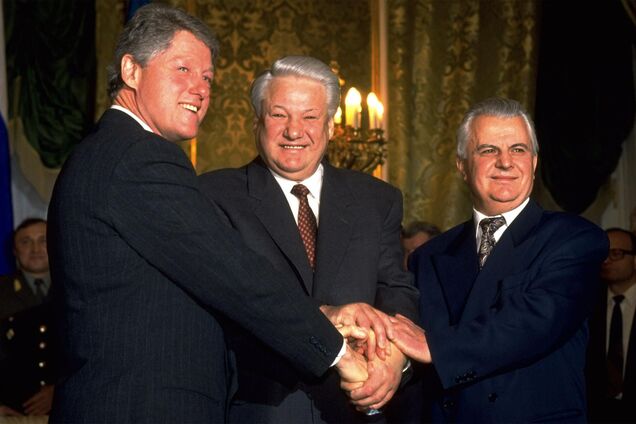 Ядерное разоружение Украины. 14 января 1994 года. Билл Клинтон, Борис Ельцин и Леонид Кравчук