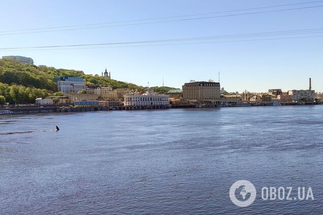 Вид на Поділ та Верхнє місто з Труханового острова: унікальна панорама Києва 1874 року. Фото