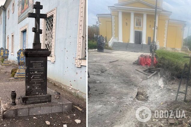 Росіяни у Херсоні розгромили артилерією два храми Московського патріархату. Фото