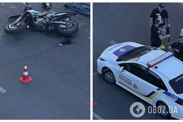В Киеве на Васильковской произошло ДТП: погиб мотоциклист. Фото
