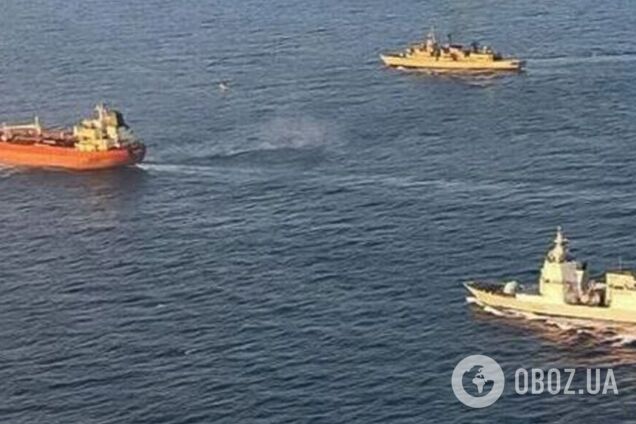 Військові з Італії висадились на танкері 'тіньового флоту' РФ