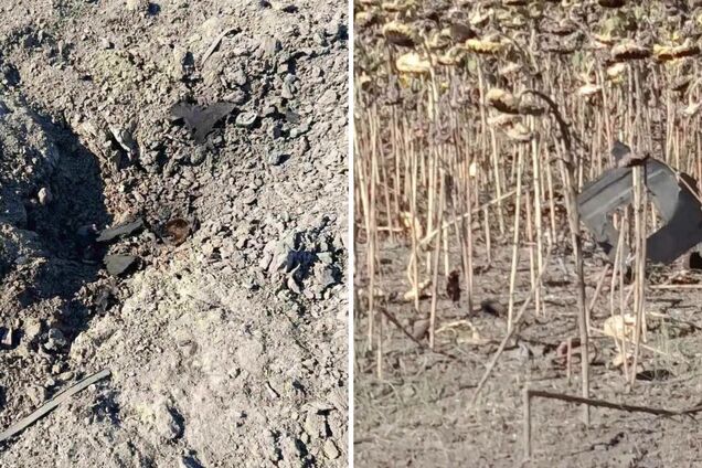 В Молдове обнаружили обломки российского дрона: он залетел и взорвался во время атаки России на Одесскую область. Фото