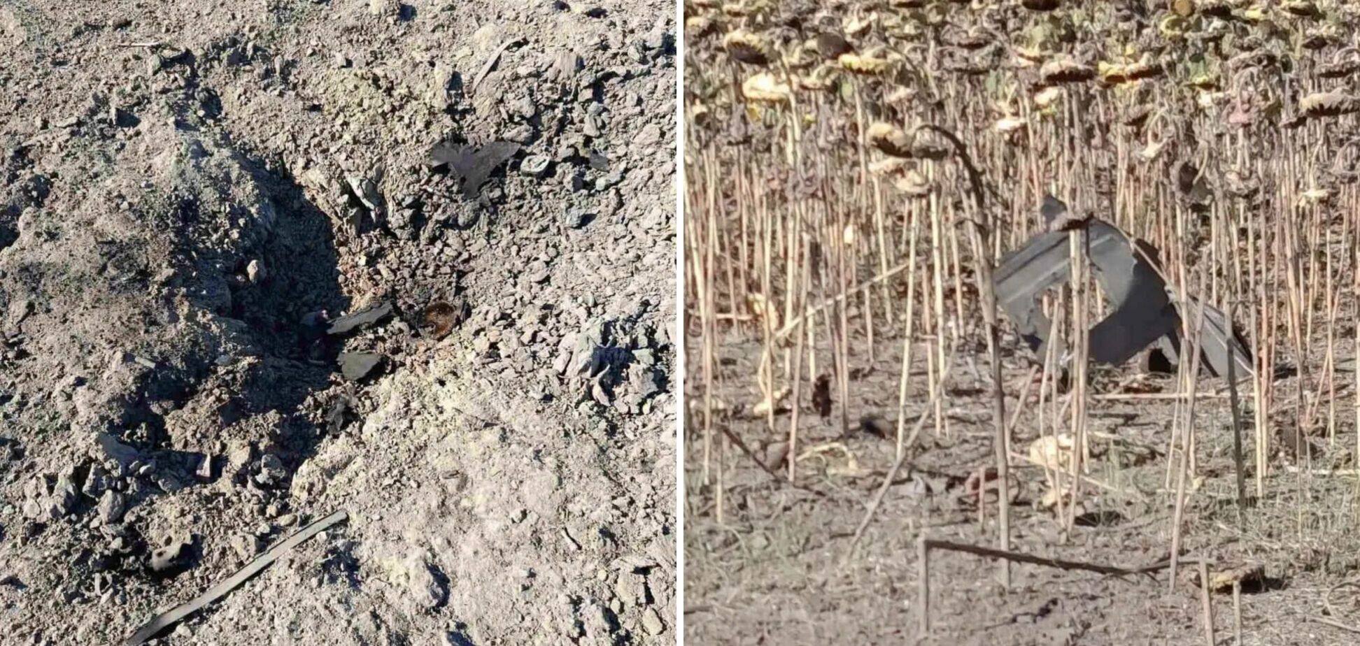 В Молдове обнаружили обломки российского дрона: он залетел и взорвался во время атаки России на Одесскую область. Фото