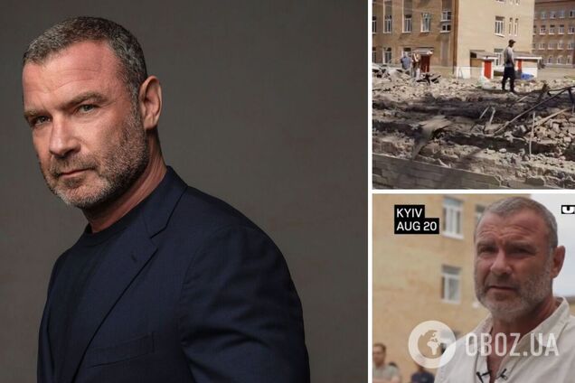 Лієв Шрайбер побував у Солом'янському районі Києва, який постраждав від російської атаки