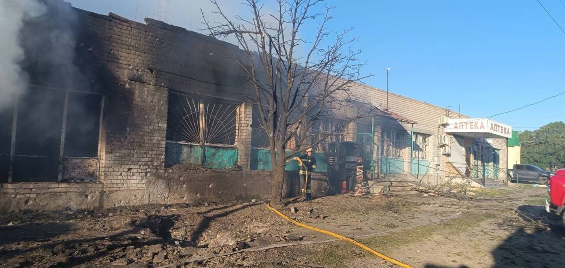 Удар по зданию в Николаевской области