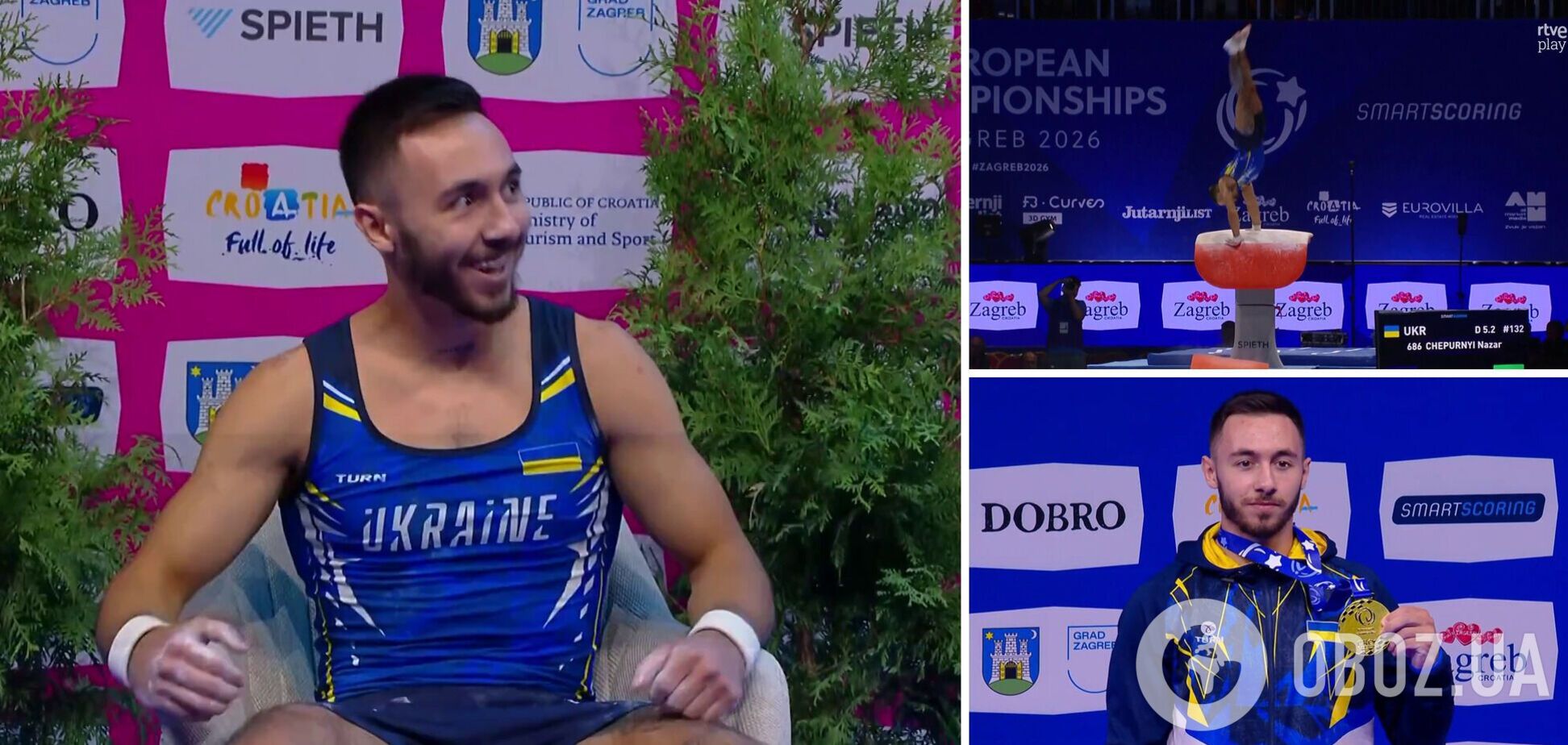 Украинец выиграл 'золото' ЧЕ по спортивной гимнастике, обойдя российского чемпиона. Видео