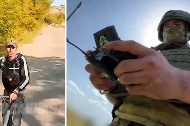 'Вони цим хваляться'. Росіяни атакували дроном цивільного на велосипеді поблизу Краматорська: моторошне відео